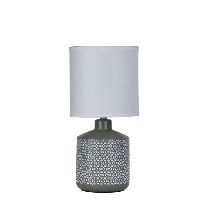 Celia Ceramic Table Lamp Grey