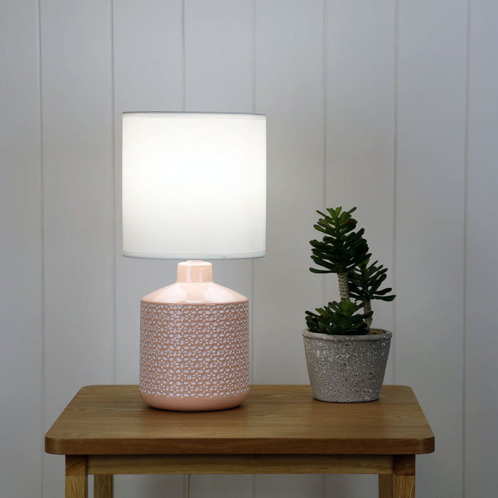 Celia Ceramic Table Lamp Pink