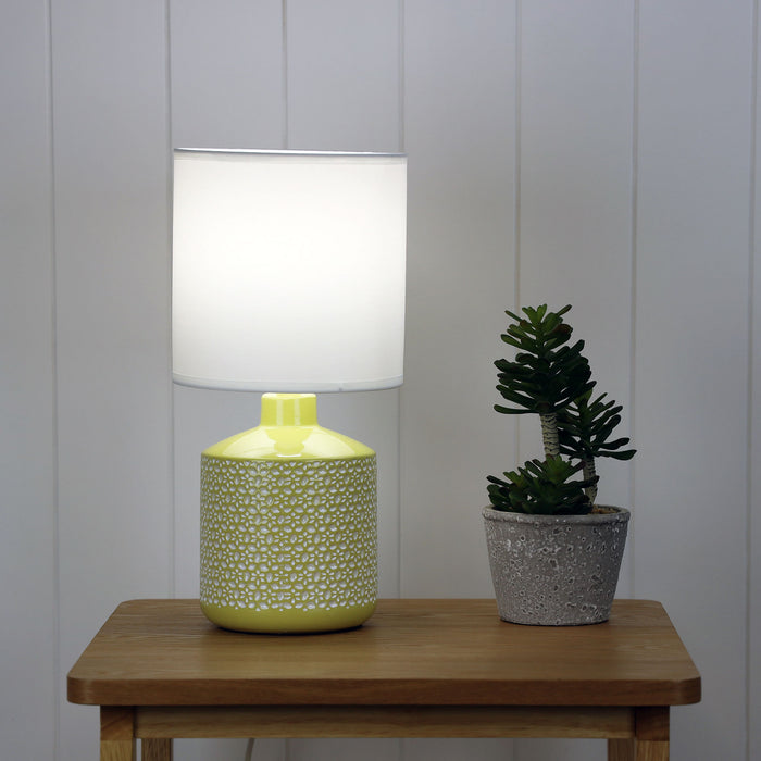 Celia Ceramic Table Lamp Yellow