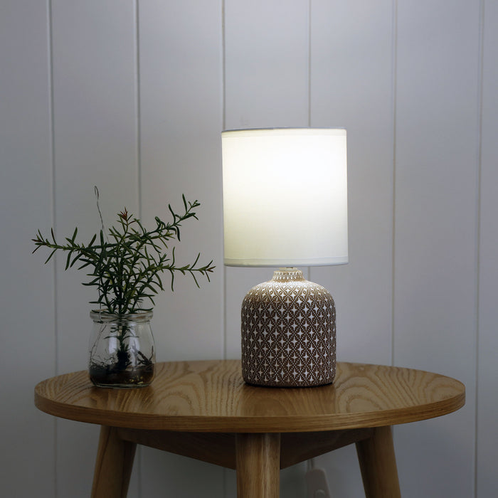 Vera Ceramic Table Lamp Taupe