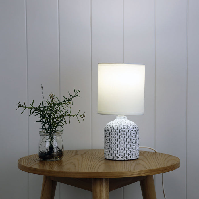 Vera Ceramic Table Lamp White