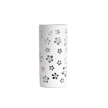 Dianna ceramic lamp with flower pattern