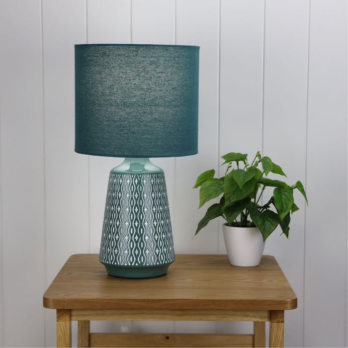 Moana Ceramic Table Lamp Green