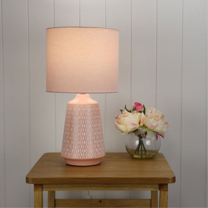Moana Ceramic Table Lamp Pink