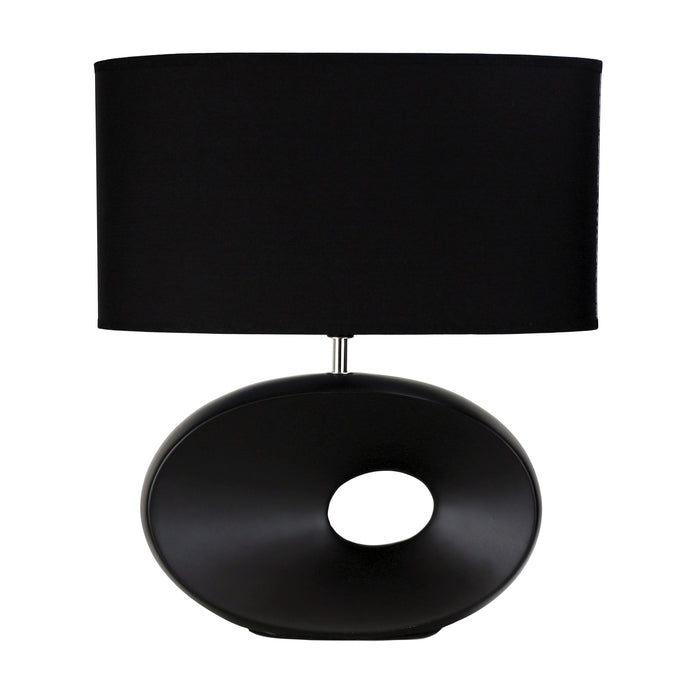 Louise Ceramic Table Lamp Black