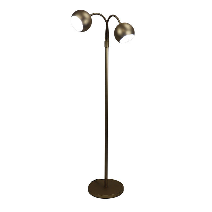 Bobo Twin Flexible Neck Floor Lamp Bronze