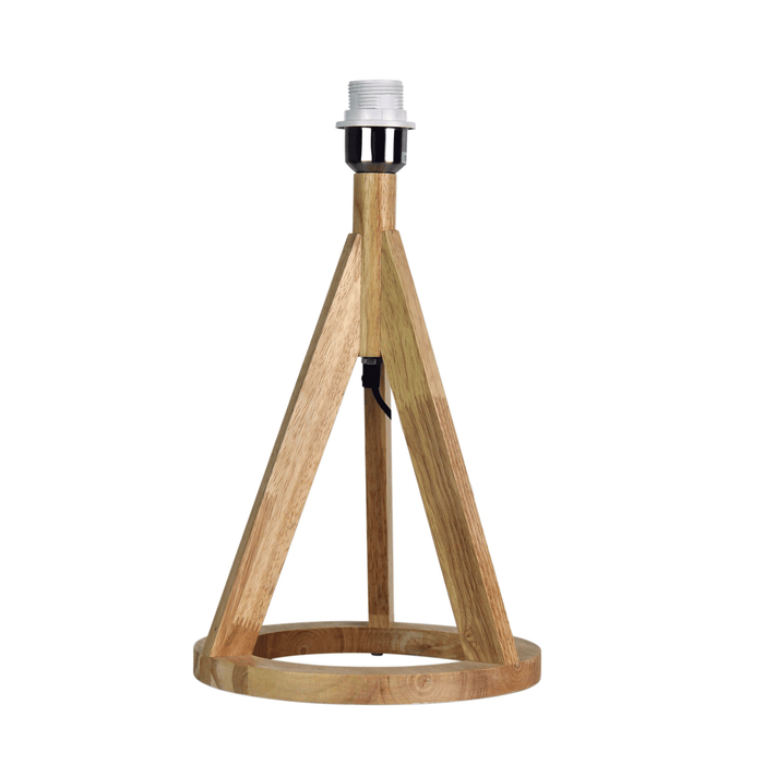 Stabb Timber Tripod Table Lamp Base