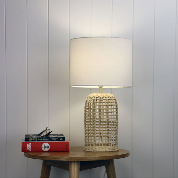 Brizo Rattan Table Lamp