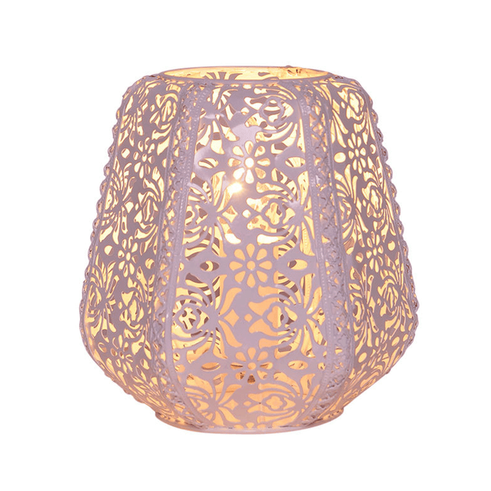 Lace Floral Metal Table Lamp