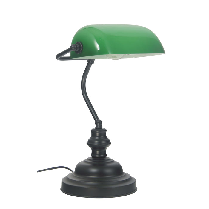Banker's Touch Table Lamp Black