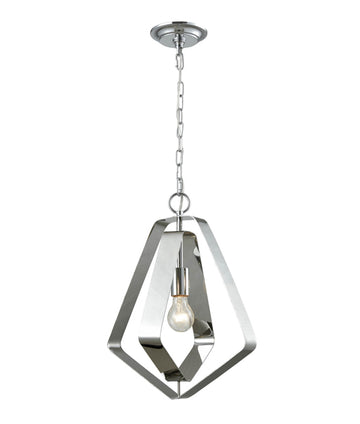 ORBITA Polished Nickel Hardware with Stainless Steel Pendant Light