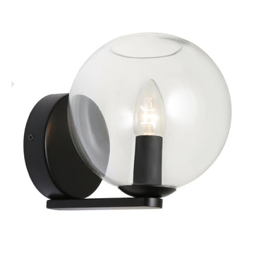 Orpheus 1lt Wall Light Black