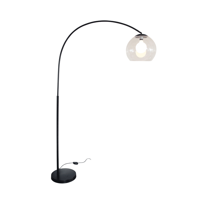 Large Arc Floor Lamp with Acrylic Shade