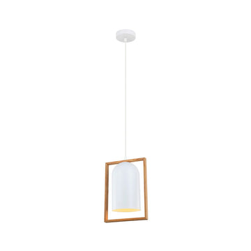 SWING Oblong Wood Frame Pendant Light