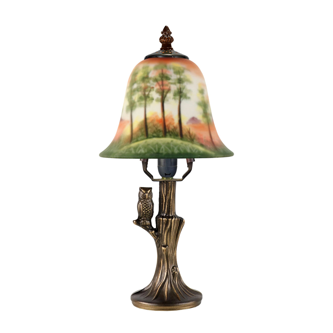 Hand Painted Table Lamp - Owl