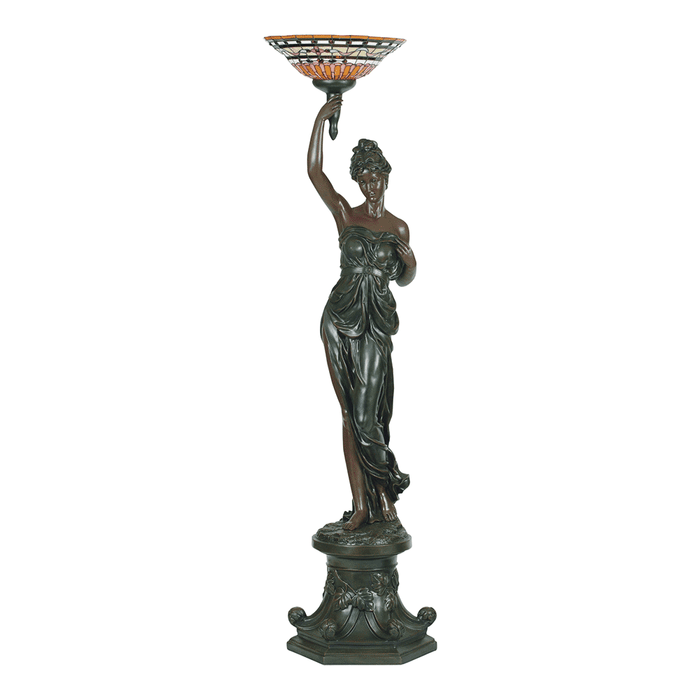 Greek Goddess Right Art Deco Floor Lamp
