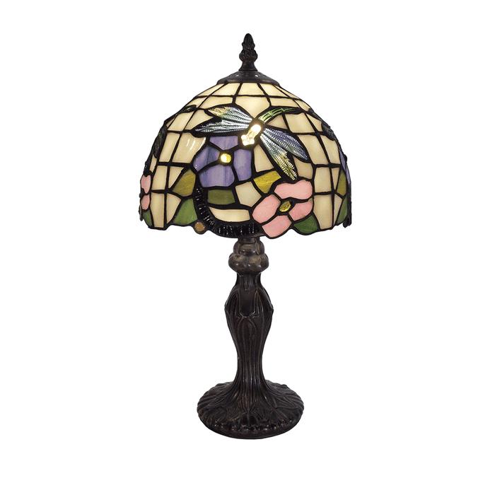 Crystal Dragonfly Tiffany Table Lamp