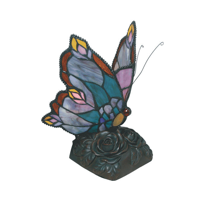 Blue Butterfly Tiffany Table Lamp