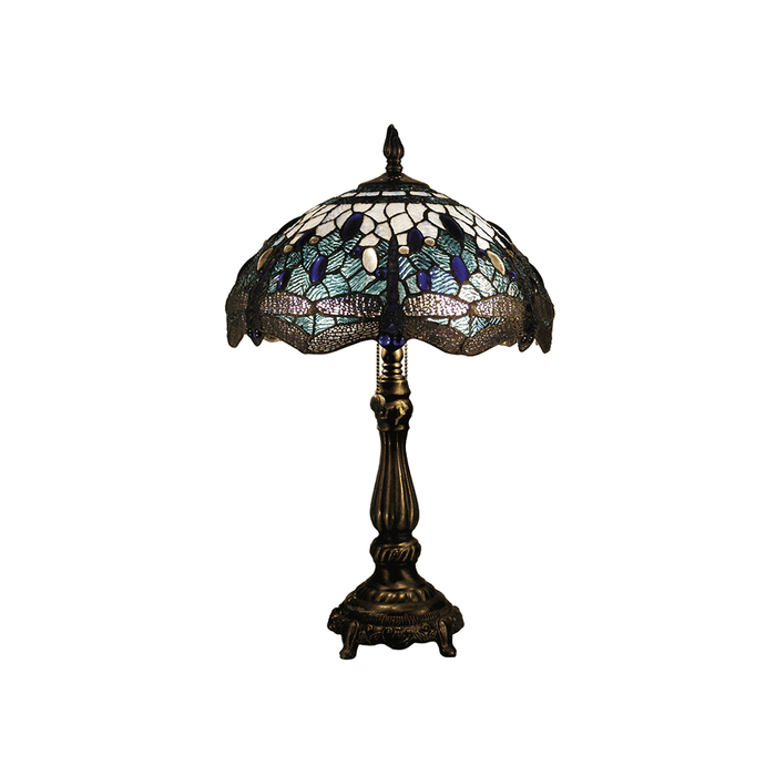 Blue Dragonfly Leadlight Tiffany Table Lamp