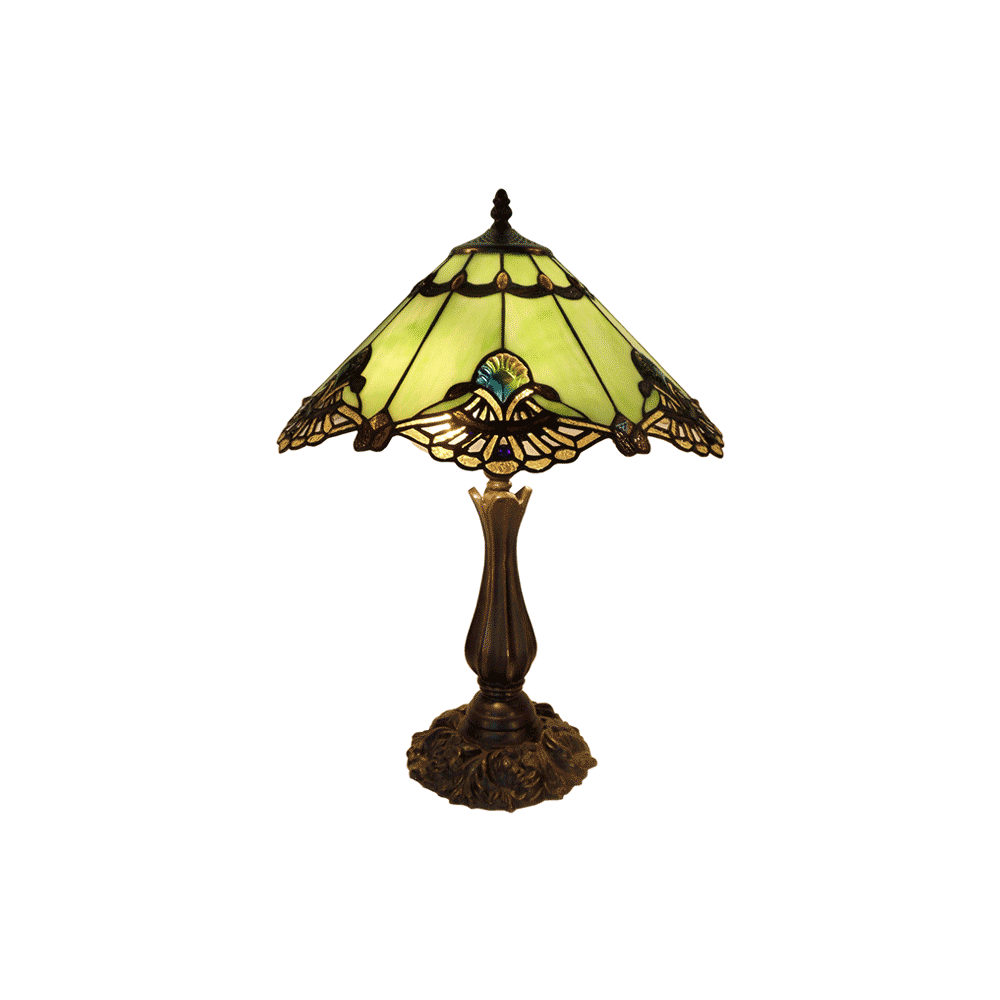 Large Benita Leadlight Tiffany Table Lamp