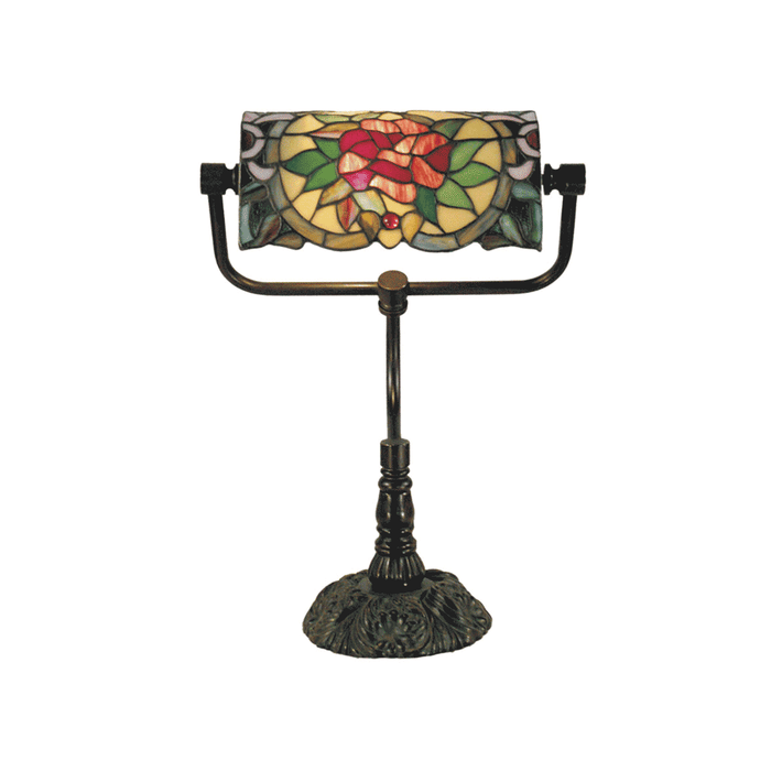 Camellia Bankers Tiffany Table Lamp