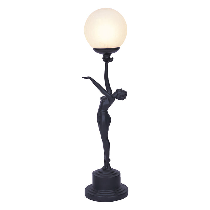 Black Art Deco Lamp