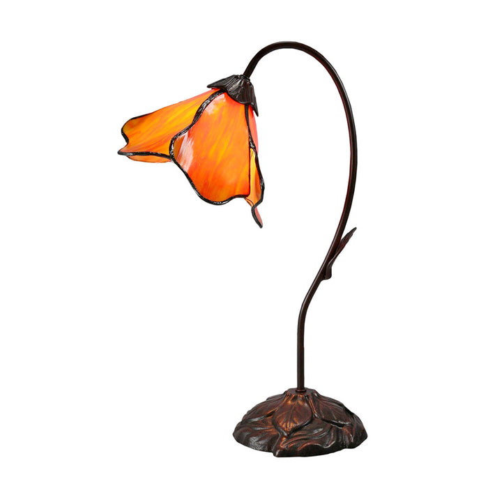 Single Lotus Lamp Orange