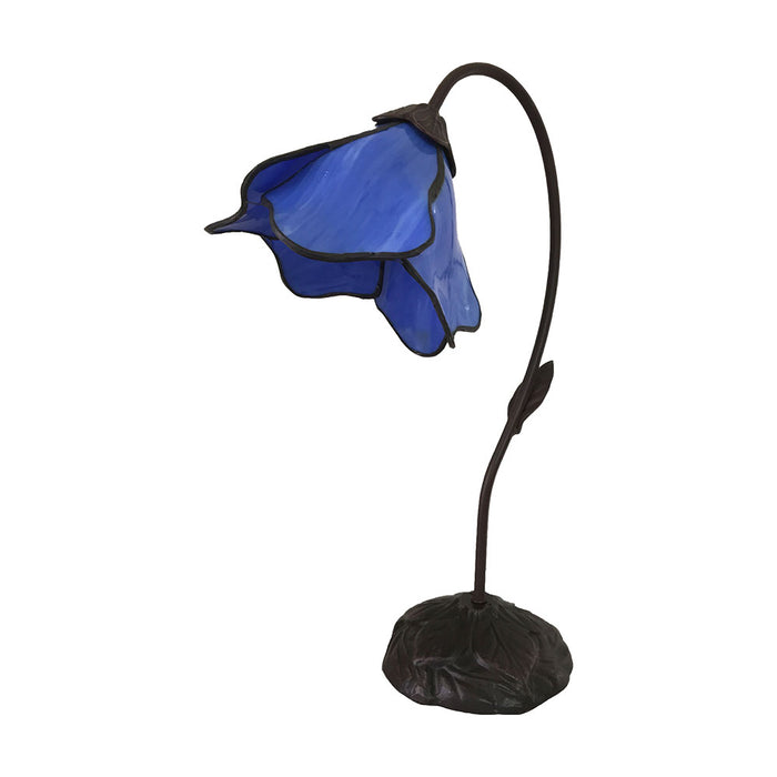 Single Lotus Lamp Blue