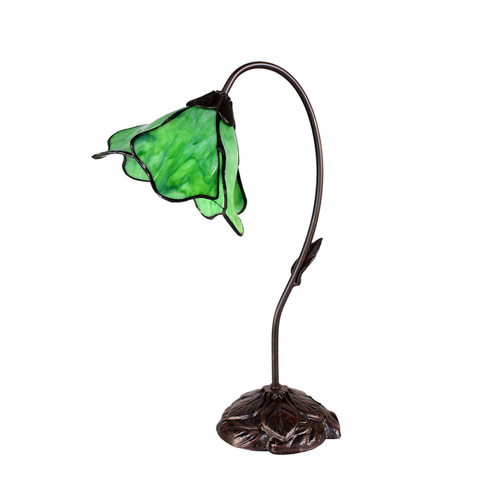 Single Lotus Lamp Green