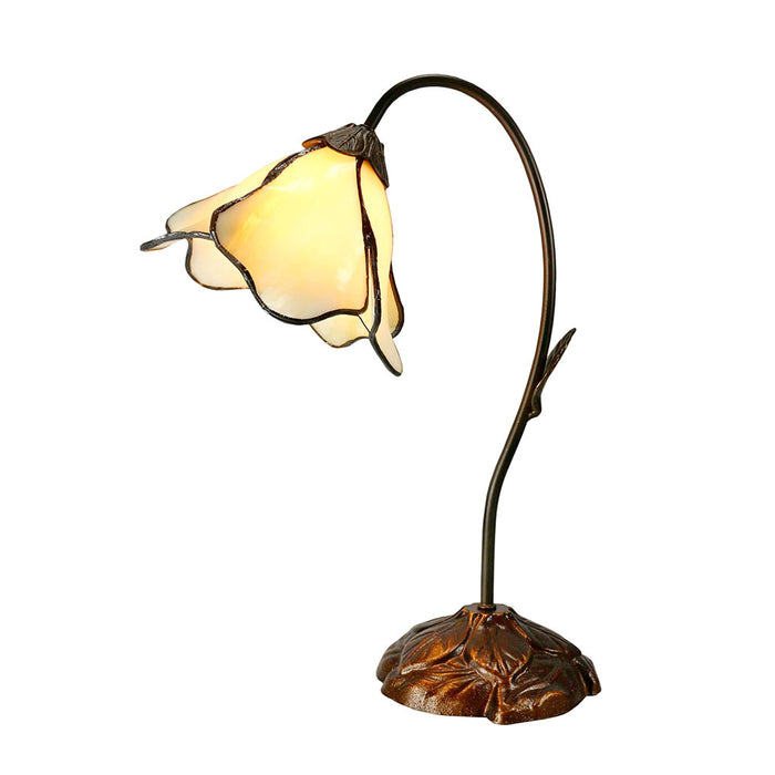 Single Lotus Lamp Beige