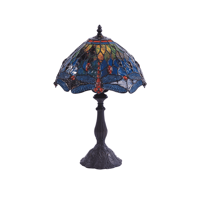Dragonfly Tiffany Table Lamp - Blue