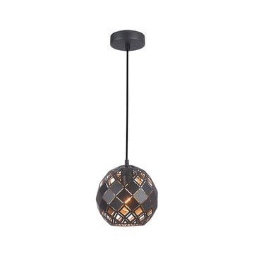 Tuile Wine Glass Shape Pendant Light Small Matt Black