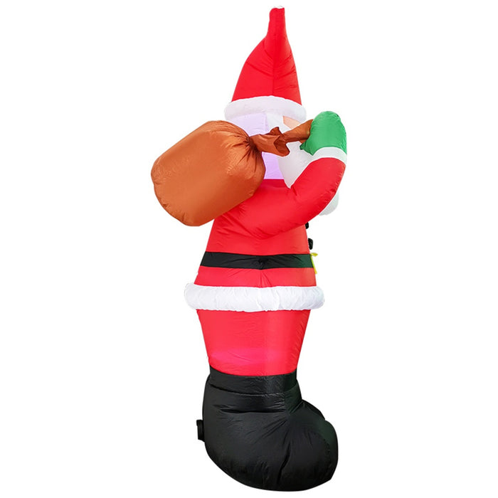 1.8m Santa Waving Christmas Inflatable with LED FS-INF-02