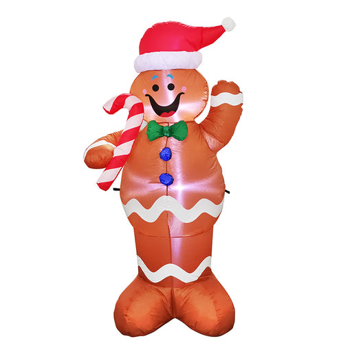Festiss 1.5m Gingerbread Man Christmas Inflatable with LED FS-INF-06