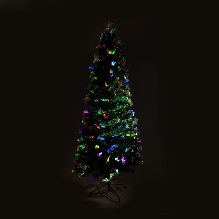 1.2m Enchanted Pre Lit Fibre Optic Christmas Tree Stars Xmas Decor