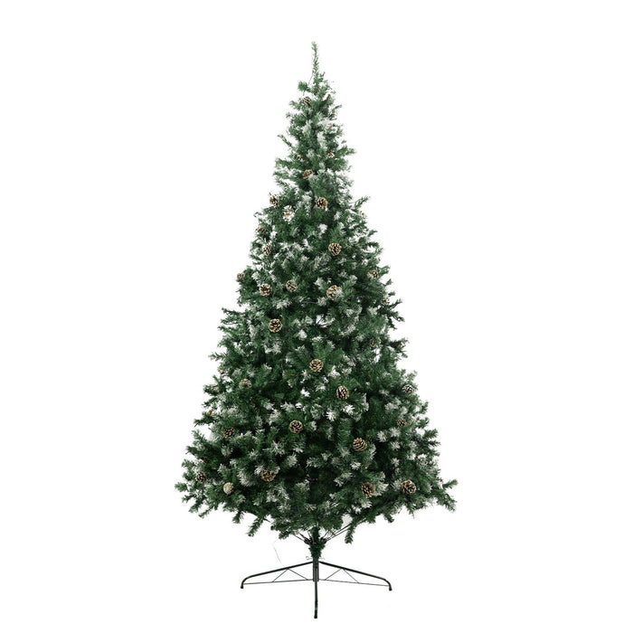 1.5m Pre Lit LED Christmas Tree Decor with Pine Cones Xmas Decorations
