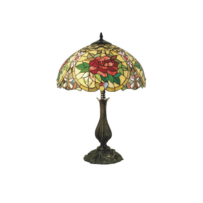Large Camellia Tiffany Table Lamp