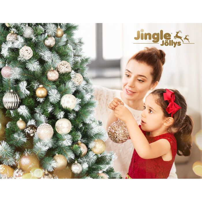2.7M Christmas Tree with Pine Needle Snowy Xmas Tree 1765 Tips