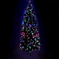 Jingle Jollys Christmas Tree 2.4M LED Xmas trees with Lights Multi Colour