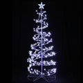 Jingle Jollys Christmas Tree 1.8M 320 LED Xmas Cold White Lights Optic Fibre