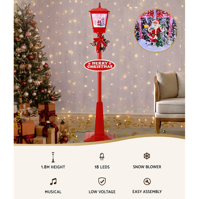 Christmas Lights 180cm Post Lamp 18 LED Fairy Light Decorations