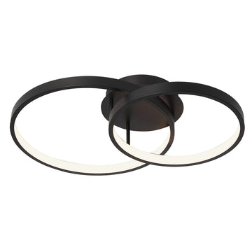 Zola Close To Ceiling Light Black 2lt