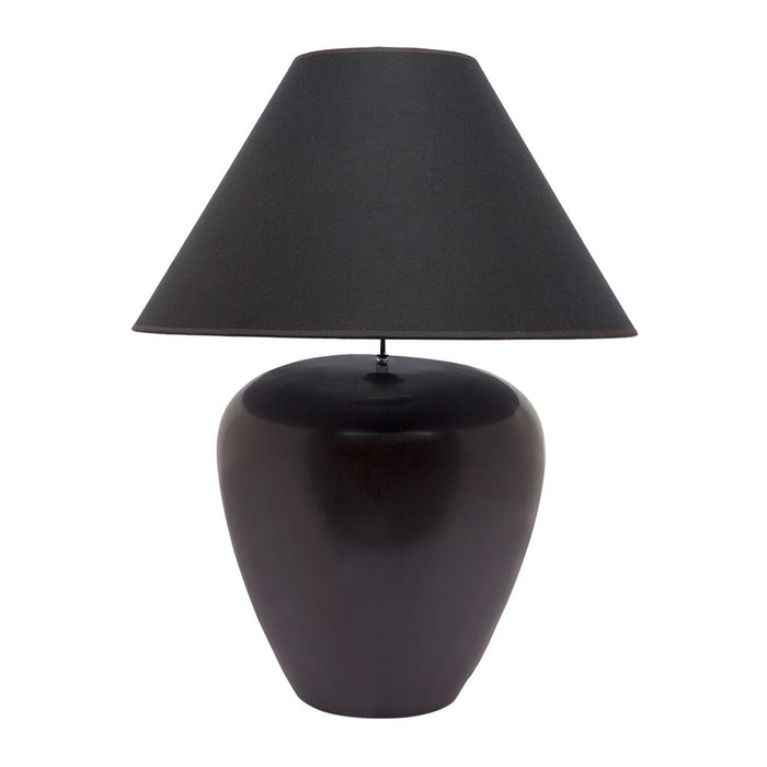 Picasso Table Lamp - Black w Black Shade
