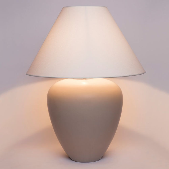 Picasso Table Lamp - Natural w White Shade