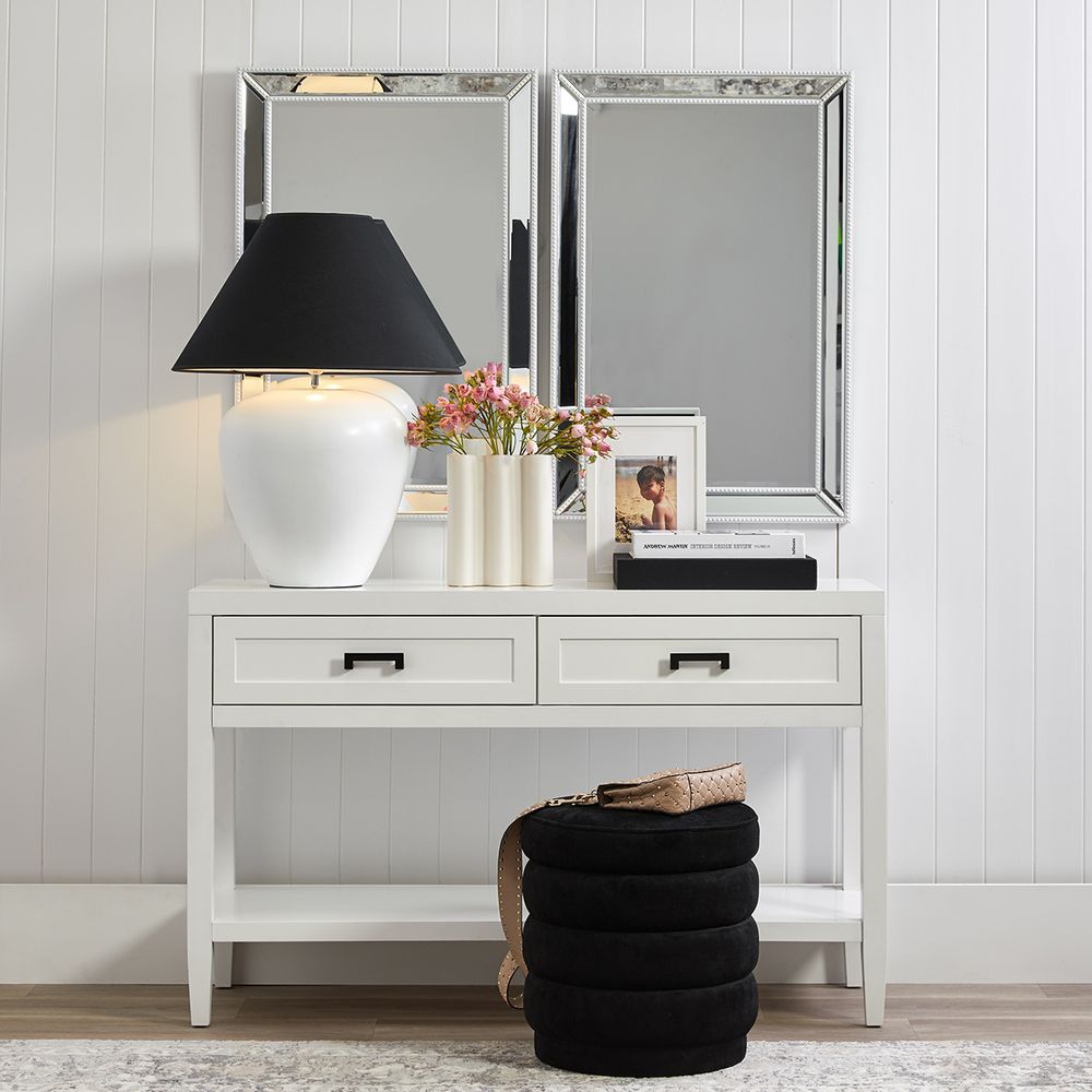 Picasso Table Lamp - Black w Black Shade