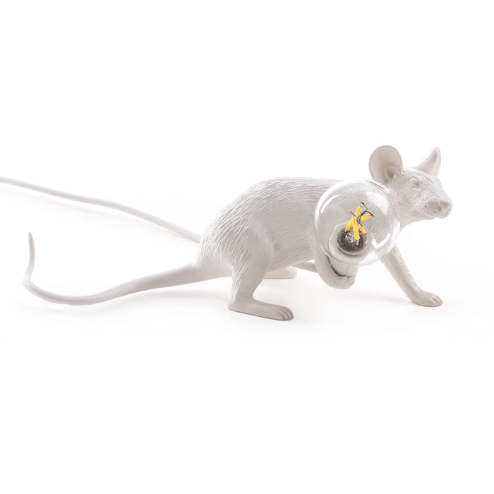 Seletti Mouse Lamp Lying - White