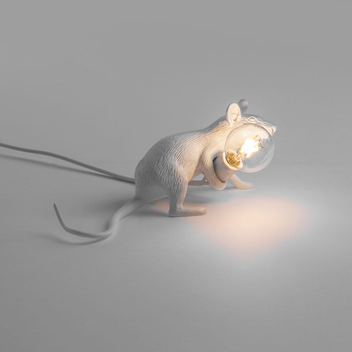 Seletti Mouse Lamp Lying - White