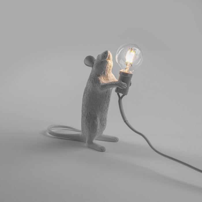 Seletti Mouse Lamp Standing - White