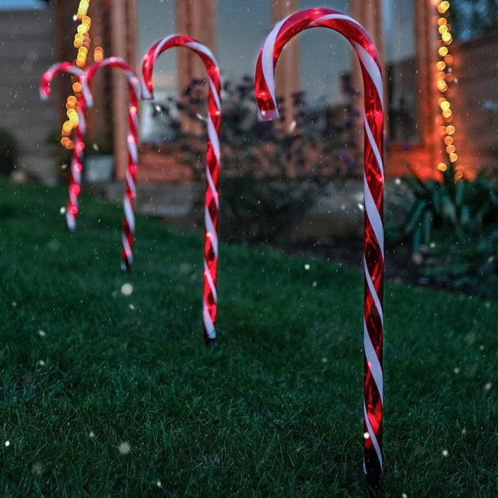 Set of 4 Connectable Candy Cane - 2 Colour Options