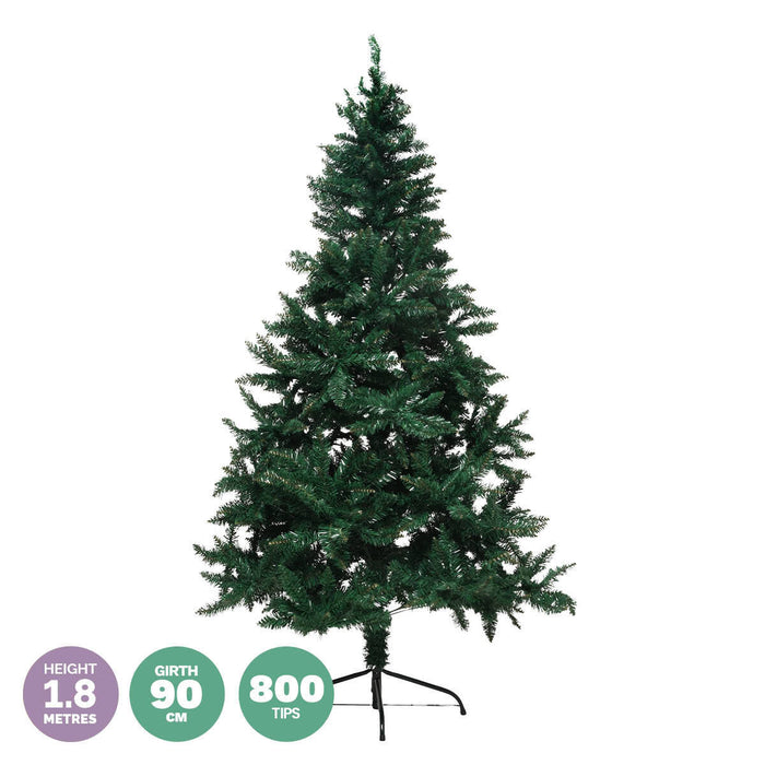 1.8m Full Figured Pine Tree Realistic Foliage 800 Tips